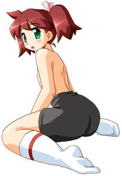 anime_nose ape_escape bike_shorts huge_eyes sayaka yumi