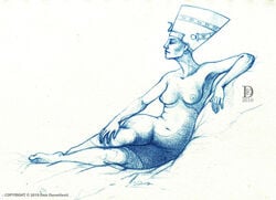 ancient_egypt artistic_nude casual casual_nudity emir_durmisevic female history nefertiti nonsexual_nudity tagme