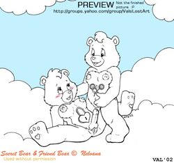 2002 bear blush breasts care_bear care_bears cloud color erect_penis erection exposed_breasts female friend_bear fur furry furry_breasts futanari herm intersex penis pussy round_ears secret_bear unfinished vkyrie