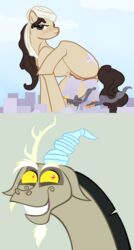 9/11 affront_to_nature discord_(mlp) draconequus friendship_is_magic my_little_pony pony reaction_image straight_hair twin_towers