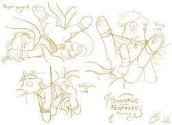 bondage derpy_hooves fatalpony friendship_is_magic minuette my_little_pony penis royal_guard_pony rule_63 testicles