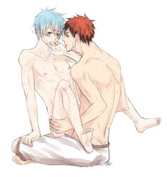 kuroko's_basketball kuroko_no_basuke male_only taiga_kagami tetsuya_kuroko