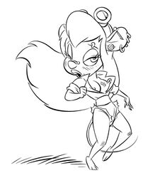 chip_'n_dale_rescue_rangers dahr disney gadget_hackwrench monochrome nipples