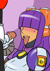 dark-skinned_female handjob layer mega_man mega_man_x purple_hair steveman tagme zero_(mega_man)