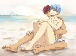 kuroko's_basketball kuroko_no_basuke male_only taiga_kagami tetsuya_kuroko