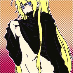 1girls blonde_hair blue_eyes breasts canon_genderswap female female_only genderswap naruko naruto rule_63 solo uzumaki_naruto whisker_markings