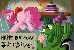 birthday earth_pony equine fan_character female feral friendship_is_magic fur male mammal my_little_pony nude pegasus pinkie_pie_(mlp) pony presenting tagme ziemniax