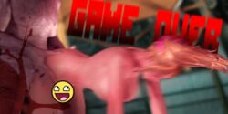 3d animated ass breasts censored female game_over human hunicornd juliet_starling lollipop_chainsaw male rape straight tied_hair twintails unicornd zombie
