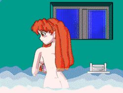 animated asuka_langley_sohryu blackhanyo breasts neon_genesis_evangelion small_breasts tagme towel