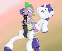 friendship_is_magic my_little_pony ragingsemi rarity_(mlp) rule_63 smooth_skin spike_(mlp)