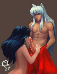 inuyasha (character) from inuyasha by sairentoai