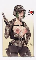 1girls 2018 areolae breasts bukkake cum cum_on_breasts cum_on_face cum_on_hair devil_hs ela_(rainbow_six) female female_only nipples rainbow_six rainbow_six_siege solo tagme tom_clancy