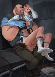 chyringa gay heavy_weapons_guy male male_focus male_only medic tagme team_fortress_2