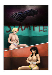 boxing fasslayer gundam gundam_seed gundam_seed_destiny spacecraft spaceship stellar_loussier tagme topless topless_boxing topless_female