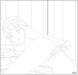 clis female human hyuuga_hinata monochrome naruto tagme