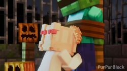1boy 1girls 3d animated blindfold blindfolded blowjob bound clothed clothed_sex clothing cock dick dubious_consent fellatio female longer_than_10_seconds male minecraft oral oral_sex patreon penis preview promotional_art purpurblock sound straight tagme thigh_sex tied_up video zombie zombie_(minecraft) zombie_boy