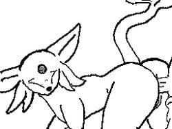 animated eeveelution espeon feral human linepaperbitches! pokemon tagme