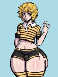 1boy 1femboy ass bulge child_bearing_hips fat_ass femboy goodhorny69 huge_ass large_ass oc original_character stockings thick_thighs thighs thunder_thighs wide_hips