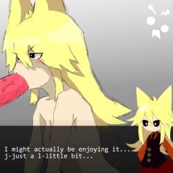 blonde_hair blowjob cat cat_ears dick girl moge-ko mogeko mogeko_castle small_breasts