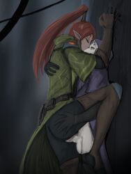 1girls aeldari alien alien/human alien_humanoid alien_look_like_human clothed_female clothed_sex couple couple_(romantic) couple_love couple_sex elantach eldar elf elf_ears female guy hand_on_ass hand_on_butt height_difference human human/elf human_on_alien human_on_elf human_penetrating humanoid imperium_of_man interspecies kissing kissing_while_penetrated light-skinned_male light_skin male pale-skinned_male pale_skin pointy_ears psyker raszard rogue_trader rogue_trader_(video_game) romantic romantic_sex sex smaller_male standing_sex straight taller_female vaginal vaginal_penetration vaginal_sex warhammer_(franchise) warhammer_40k yrliet_lanaevyss