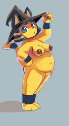 1girls animal_crossing ankha ass breasts chubby female nude pussy squaresville tagme