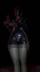 black_goo black_slime chaos_director_(fortnite) fortnite fortnite:_battle_royale goo_creature goo_girl plumpkinstem slime_girl slime_humanoid