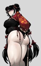 1girl 1girls 2d_(artwork) 2d_artwork annoyed ass ass_focus big_ass big_butt black_hair breasts breedable_hips bubble_ass bubble_butt butt butt_focus chinese chinese_clothes chinese_clothing chinese_dress chinese_female clothed clothed_female clothing color colored curvaceous curvaceous_body curvaceous_female curvaceous_figure curvy curvy_body curvy_female curvy_figure curvy_hips dress eclipseecliptus female female_focus female_only glare glaring glaring_at_viewer hair_bun hair_ornament high_resolution highres hips jia_xichun_(limbus_company) light-skinned_female light_skin limbus_company looking_at_viewer looking_down looking_down_at_viewer pink_eyes project_moon qipao qipao_dress seductive seductive_pose sexy sexy_body sexy_female sexy_pose simple_background solo solo_female solo_focus thicc thick thick_ass thick_thighs traditional_clothes voluptuous voluptuous_body voluptuous_female