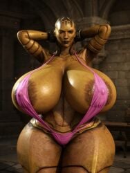 ai_generated big_breasts d'vorah huge_breasts large_breasts monster_girl mortal_kombat thick_thighs