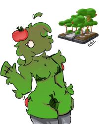 bush farm farmgirl fruit grass solo solo_focus tagme tower_defense_simulator tree