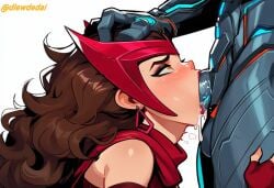 1boy 1girls ai_assisted ai_generated deepthroat dlewdedai female_focus marvel marvel_rivals scarlet_witch ultron ultron_(marvel_rivals)