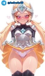 ai_generated amberbs18 blonde_female blonde_hair blondie brawl_stars brawler panties sexy_pose showing_pussy starr_nova_(brawl_stars) tagme white_background