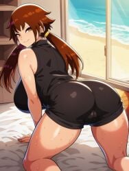 1girls absurd_res ass_focus beelceteam beelceverse big_ass brown_hair butt esther_waifu esthersita female_focus gold_eyes guibelverse highres huge_ass huge_breasts looking_at_viewer looking_back posing tagme thick_ass thick_legs twintails twitch voluptuous_female wide_hips youtube youtube_hispanic
