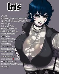 1girls big_breasts boob_window breasts busty cleavage enormous_breasts female female_only giant_breasts gigantic_breasts ginormous_breasts goodhorny69 goth goth_girl grabbing grabbing_own_breast huge_breasts huge_thighs hyper_breasts large_breasts massive_breasts oc original_character piercing plump_thighs stockings thick_thighs thighs thunder_thighs tongue_out voluptuous voluptuous_female