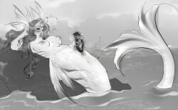 dildo doodle female female_masturbation female_penetrated fins masturbation merfolk mermaid mermaid_tail moaning ocean pathesis pathesisx sex_toy siren siren_markings sketch