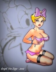 daisy_duck disney graph_von_zepp mickey_mouse_shorts nipples soft_feathers tagme