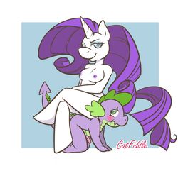 catfiddle friendship_is_magic my_little_pony rarity_(mlp) smooth_skin spike_(mlp)