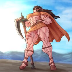 abs anarchium biceps breasts female muscles muscular muscular_arms muscular_female muscular_legs muscular_thighs