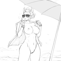 helltaker nude shaved_pussy sunglasses