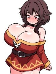big_breasts boobs breasts brown_hair female female_only kono_subarashii_sekai_ni_shukufuku_wo! megumin red_eyes