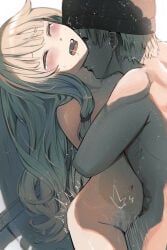 1boy 1girls blush female konoha_noa kusanagi_nene male naked nude penetration project_sekai rape sex