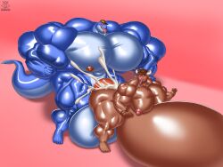 anal anal_sex balls balls_on_floor bodybuilder cum_inflated_belly cum_inflation cumming_from_anal_sex cumming_inside cumming_together furry gay gay_sex hyper hyper_balls hyper_cock hyper_genitalia hyper_penis hyper_testicles male male_only muscles muscular muscular_arms muscular_male muscular_thighs penis regnar testicles veins veiny_penis