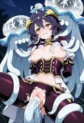 ai_generated crossover defeated empty_eyes exposed_breasts exposed_pussy gushing_over_magical_girls hiiragi_utena hoipo hypnotized magical_girl mind_control nihilego nipple_play pokemon restrained_by_tentacles tentacle_in_pussy tentacle_sex ultra_beast