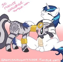 equine female friendship_is_magic male my_little_pony naomisnaughtynook shining_armor_(mlp) straight_hair tagme unicorn zebra zecora_(mlp)