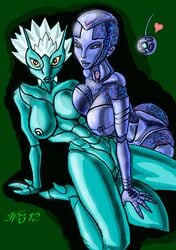 2girls alien female grriva lady_zera multiple_girls nude shadow_raiders tekla war_planets