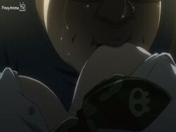 1boy animated breast_grab breast_sucking breasts btooom! fat fat_man himiko_(btooom!) male on_back open_clothes open_shirt rape shirt sweat