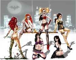 barbara_gordon batman_(series) catwoman dc dc_comics female female_only harley_quinn human huntress_(dc) milf mother multiple_females multiple_girls oracle pamela_isley poison_ivy selina_kyle tagme talia_al_ghul