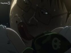 animated breast_grab breasts btooom! creepy fat fat_man himiko_(btooom!) licking licking_breast rape tagme