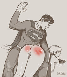 dc female male misterjer power_girl spanking superman tagme