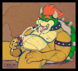 1boy bowser dredd_(artist) green_shell koopa male_only mario_(series) nintendo shell solo spiky_shell tagme