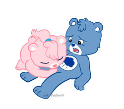 blue_hair caluriri care_bear grumpy_bear tagme true_heart_bear